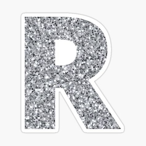 Millions of unique designs by independent artists. Find your thing. Letter R Fonts, R Sticker, Fonts Lettering, Desktop Icons, Cute Laptop Stickers, Glitter Letters, Letter Logo Design, Backdrops Backgrounds, Letter R