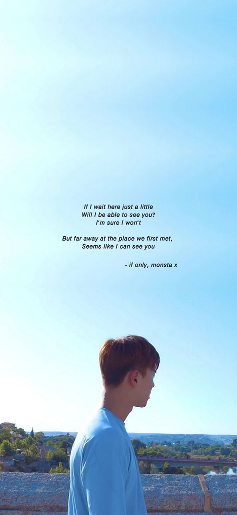 #Monstax lockscreen aesthetic Shownu Minhyuk Kihyun Hyungwon Joohoney Wonho I.M Changkyun #aesthetic #wallpaper #lockscreen #songlyrics if only mv wallpaper soft aesthetic lockscreen song lyrics monsta x quotes sky background yellow letters homescreen grunge Monsta X Lyrics Wallpaper, Monsta X Lyrics, Monsta X Quotes, Changkyun Aesthetic, Song Lyrics Wallpaper Aesthetic, Lyrics Wallpaper Aesthetic, Shownu Minhyuk, Yellow Letters, Only Song