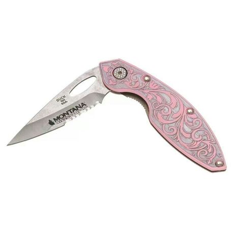 Pink knife Buck Knife, Montana Style, Blue Sargent, Cool Pocket Knives, Foxhole Court, Pretty Knives, Daphne Blake, Maggie Stiefvater, Raven Cycle