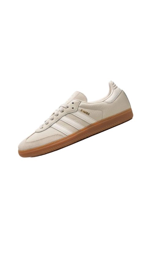 Adidas samba cream shoe All White Sambas, Cream Sambas, Adidas Samba Cream, White Adidas Samba, Slay Shoes, Samba Shoe, Cream Outfit, Samba Shoes, Adidas Sambas