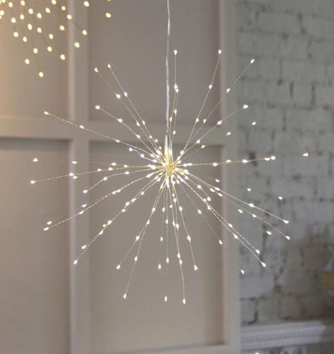 Trouva: Starburst 35 Cm Remote Starburst Lights, Led Star Lights, Styling Flowers, Starburst Light, Wire Art Sculpture, Housing Design, Hanging Stars, Woodsy Wedding, Christmas Lighting