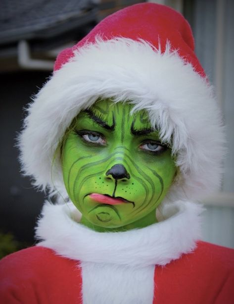 The Grinch Costume, Grinch Dress, Whoville Costumes, Cindy Lou Who Hair, Grinch Costume, Grinch Halloween, Grinch Costumes, Book Character Day, Disney Characters Costumes