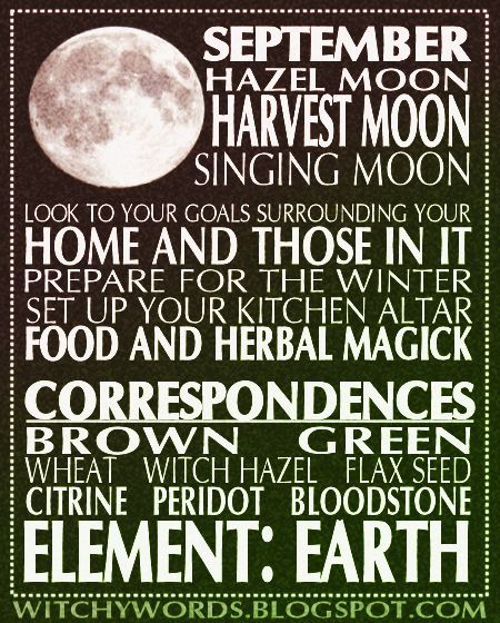 September ~ Harvest Moon Witchy Words, Oh My Goddess, Wicca Witchcraft, Moon Cycles, Harvest Moon, Moon Magic, Book Of Shadows, Moon Phases, Full Moon