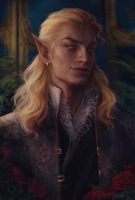 High Elves Dnd, Pathfinder Elf, Fantasy Friends, Dnd Elves, Male Elf, Elf Man, Elf Characters, Pathfinder Character, Elves Fantasy