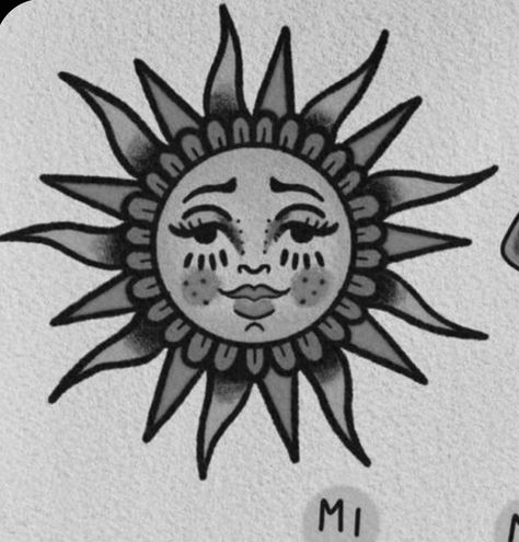 American Traditional Sun Tattoo, Traditional Sun Tattoo, Tattoo Touch Up, Traditonal Tattoo, Traditional Black Tattoo, Left Arm Tattoos, Moon Sun Tattoo, Traditional Tattoo Inspiration, Wicked Tattoos