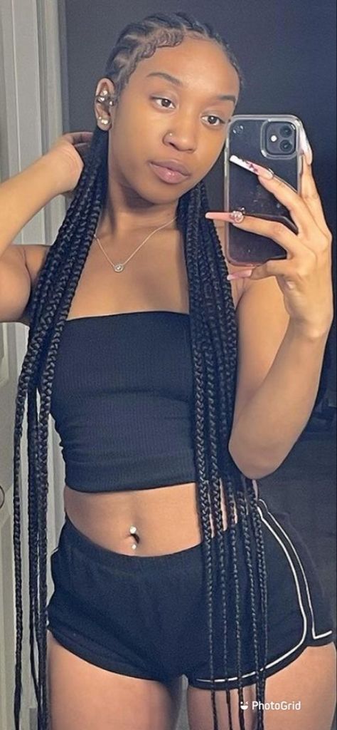 Long Cornrows, Mirror Flicks, Cute Braided Hairstyles, Braids Hairstyles Pictures, Hair Braid Videos, Trendy Hairstyle, Girls Hairstyles Braids, Hair Ponytail Styles, Cornrow Hairstyles