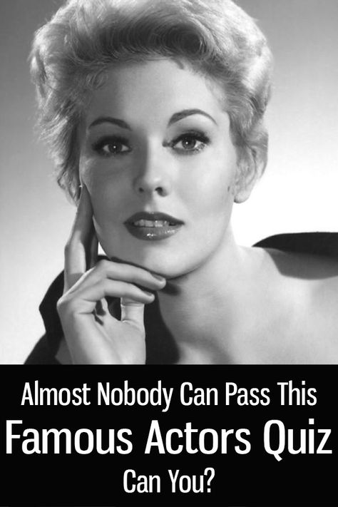 This Famous Actors Quiz Will Make You Forget You’re Bored Kim Novak, Famous Actors, Linda Mccartney, Old Hollywood Stars, Classic Actresses, Italian Women, Hollywood Legends, Black Chrome, Love Movie