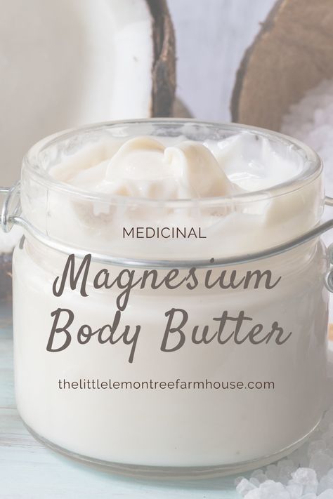 Body Lotion Recipes, Magnesium Butter, Magnesium Body Butter, Homemade Lotion Recipe, Homemade Body Lotion, Magnesium Cream, Body Butter Recipe, Chicken Raising, Placenta Encapsulation