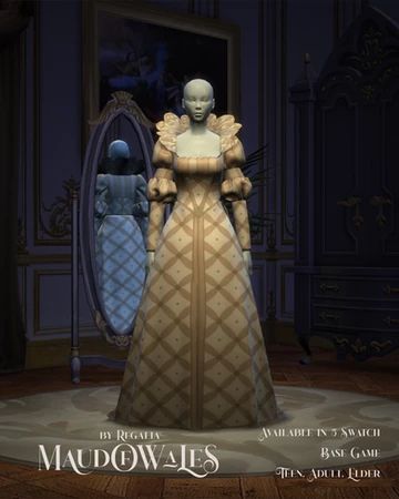 Sims 4 Medieval, Maud Of Wales, Medieval Queen, Sims 4 Decades Challenge, Sims Medieval, Closet Collection, Sims 4 Mm Cc, Sims 4 Dresses, Sims 4 Mm