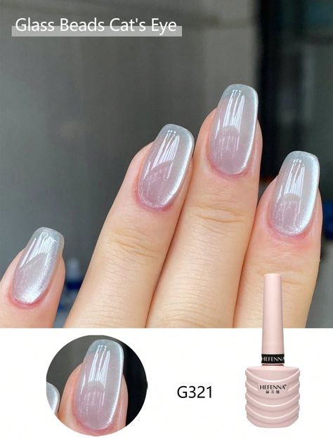 Clear  Collar  ABS  Peel-Off Nail Polish Embellished   Nail,Hand & Foot Care Crystal Cat Eye Nails, Crystal Cat, Funky Shoes, Cat Eye Gel, Nail Polish Set, Gel Nail Polish Set, Cat Eye Nails, Eye Gel, Foot Care