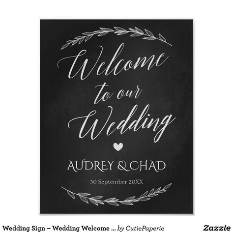 Welcome Chalkboard Sign, Sign Decorations, Wedding Chalkboard Signs, Rustic Wedding Signs, Rustic Wedding Diy, Chalkboard Wedding, Wedding Posters, Chalkboard Sign, Wedding Welcome Sign