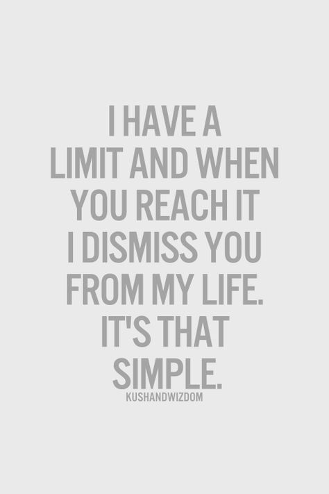 And this is why there are certain people I have eliminated from my life.  Oh how uncomplicated it has become.  :-) E Card, A Quote, True Words, The Words, Great Quotes, True Quotes, Inspirational Words, Wise Words, Favorite Quotes