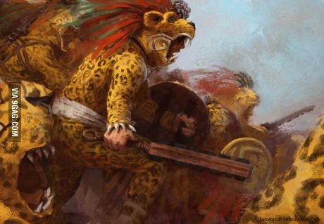 Mighty Jaguar Warriors Jaguar Warrior, Aztec Culture, Aztec Warrior, Aztec Art, Medieval Period, Mexican Culture, The Grim, Mexican Art, Native American Art