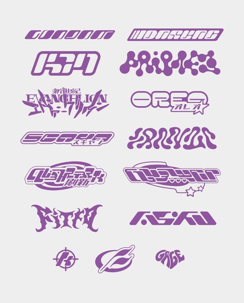 Futuristic Typography, Typography Designs, Y2k Design, Graphic Design Fonts, 문신 디자인, Graphic Design Fun, Retro Futuristic, Graffiti Lettering, Type Design