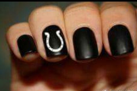 Megan Nails, Country Nail Designs, Horse Nail Art, Cowgirl Nails, Horseshoe Nail Art, Rodeo Nails, Horse Nails, Horse Shoe Nails, Lemon Nails