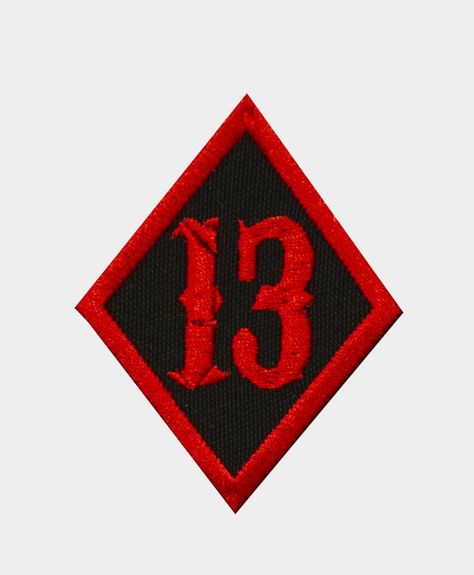 Leather Jacket Patches, Patches Display, Custom Embroidered Patches, Punk Patches, Denim Jacket Patches, Number 13, Biker Patches, Patches Fashion, Velcro Patches