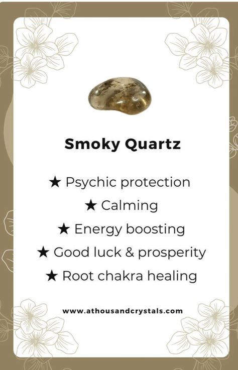 Smoky Quartz Crystal Meaning, Smokey Quartz Crystal Meaning, Smokey Quartz Meaning, Smoky Quartz Meaning, Quartz Meaning, Crystal Healing Chart, Quarts Crystal, Root Chakra Healing, Wiccan Magic