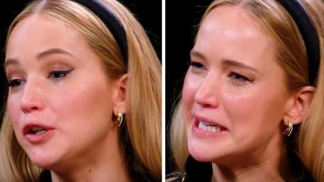 Jennifer Lawrence’s recent tear-inducing interview on Hot Ones made headlines as fans watched in awe and empathetic pain while Lawrence powered through the challenge of eating ten tremendously spicy chicken wings. Hot Ones Interview, Hot Chicken Wings, Spicy Chicken Wings, J Law, Spicy Wings, Hot Ones, Hot Wings, Academy Award, John Mayer