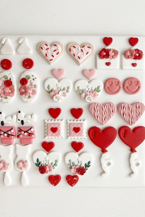 Valentine Clay Earrings Ideas, Valentine's Day Polymer Clay Ideas, Polymer Clay Earrings Valentines, Valentine’s Day Earrings, Polymer Clay Valentine Earrings, Valentine’s Day Clay Earrings, Valentines Clay Ideas, Valentine Earrings Diy, Valentine’s Day Polymer Clay Earrings