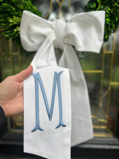 Monogrammed linens