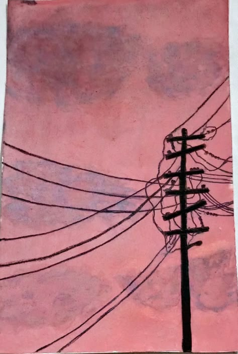 Paint Reference, Touch Art, Markers Drawing Ideas, Sketchbook Illustration, Scribble Art, Power Lines, Watercolor Sketchbook, Drawing Ink, Black And White Lines