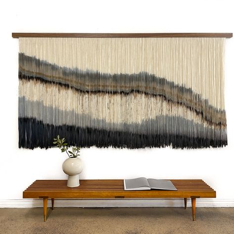 Store — Lauren Williams Art + Home Lauren Williams, Weaving Rugs, Modern Macrame Wall Hanging, Modern Tapestries, Wall Hanging Ideas, Gallery Wall Inspiration, Modern Textiles, Yarn Wall, Hanging Ideas