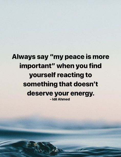 Protect your energy. #quotes My Peace Is More Important, Inspirerende Ord, My Peace, Energy Quotes, Vie Motivation, Motiverende Quotes, Peace Quotes, New Energy, Find Yourself