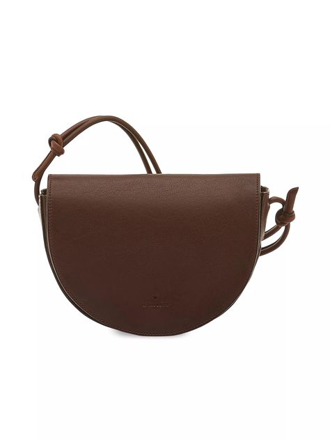 Shop Il Bisonte Snodo Leather Crossbody Saddle Bag | Saks Fifth Avenue Crossbody Saddle Bag, Adjustable Knot, Leather Saddle Bags, Brown Shoulder Bag, Pocket Top, Saddle Bag, Black Cross Body Bag, Wool Jacket, Crossbody Strap