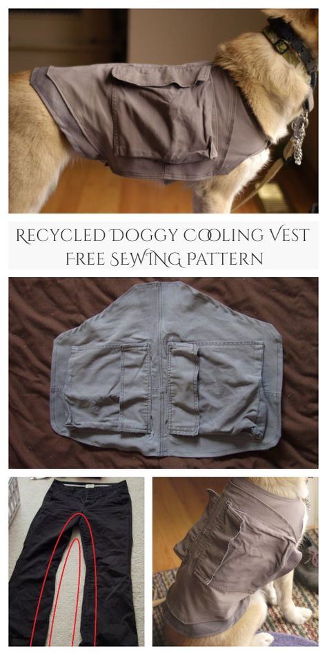 Steampunk Dog Costume, Dog Vest Diy, Dog Vest Pattern, Dog Bed Sewing Pattern, Diy Dog Sweater, Dog Cooling Vest, Fabric Art Diy, Crochet Dog Clothes, Cooling Vest