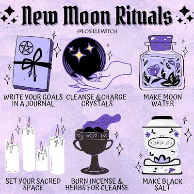 Lunar Witch, Lunar Magic, Ritual Magic, Moon Rituals, Magia Das Ervas, Wiccan Magic, New Moon Rituals, Magic Spell Book, Witch Spirituality