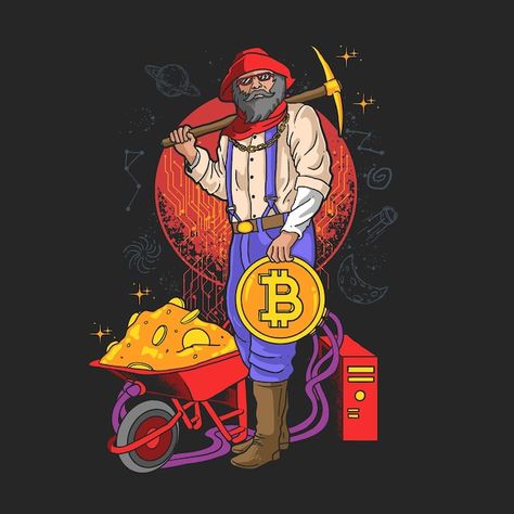 Crypto Illustration, Mining Crypto, Money Design Art, Mining Logo, Money Drawing, Seni Pop, Crypto Art, Animal Illustration Art, Wallpaper Earth