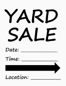 Let It Shine: Yard Sale: Tips to Have the Best Yard Sale Ever! - Part 3 of 3 Yard Sale Printables, Yard Sale Flyer, Yard Sale Tips, Printable Signs Free, Yard Sale Signs, Sale Signs, Yellow Words, Printable Water Bottle Labels, Water Bottle Labels Template