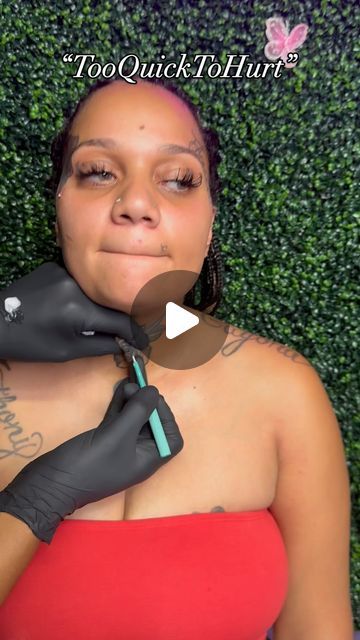 DMV’s Quickest Body Piercer!! on Instagram: "Here’s piercing number 10 out of 14 from her Tap out Session!!!!" Minimal Face Piercing, Dermal Ear Piercing, Middle Lip Piercing Labret, Mandible Piercing, Multiple Tongue Piercings, Septril Piercing Nose, Unique Face Piercings, Austin Piercing, Lip Piercing Black Women