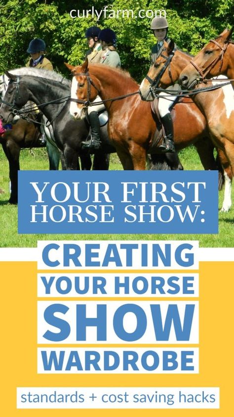 Many horse owners enjoy exhibiting in horse shows for fun and the thrill of competition. When you think about a horse show, a certain image probably comes to mind. You may be surprised to learn that that image can vary dramatically around the world and even within the United States. Demystifying horse show clothing You…  The post What to Wear to a Horse Show – and what to do when you don’t have the right clothes appeared first on CurlyFarm.com . Horse Show Mom Outfits, Horse Show Prep, Horse Schooling, Horse Show Outfits, Western Horsemanship, Horse Show Mom, Horse Halloween Costumes, Horse Halloween, Hunter Horse