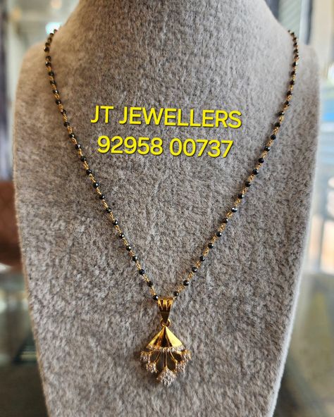 Black Diamonds Chain with Pendant Net wgt : 4.000 grms Contact @ 92958 00737 Black Diamonds Chains, Diamonds Chains, Black Diamond Chain, Baby Jewelry Gold, Chain With Pendant, Mangalsutra Design, Black Beads Mangalsutra, Black Beads Mangalsutra Design, Pendants Gold