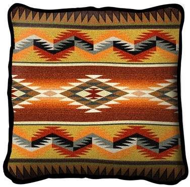 Southwest Style Decor, Southwest Pillows, Western Blankets, Paisley Throw Pillows, Native American Quilt, Southwest Quilts, Western Bedding, Cowboy Decorations, Tapestry Cushion