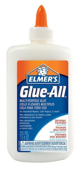 Elmer's® Glue-All is America's favorite multi-purpose glue. It works on a variety of surfaces like paper, wood, fabric, leather and ceramics, and it’s a must-have supply for the kitchen, den, workshop and garage. Permanently attach items to paper, fabric, wood, ceramics, leather and more with the nontoxic adhesive of Elmer's Extra Strong Glue-All Multi-Purpose Glue. Ideal for household jobs, crafts and school projects, Elmer's Glue-All bonds strongly and dries quickly, and can handle kitchen rep Construction Paper Projects, Slime No Glue, Glue Craft, Best Glue, Elmer's Glue, Glue Tape, Paper Fabric, Slime Recipe, Strongest Glue