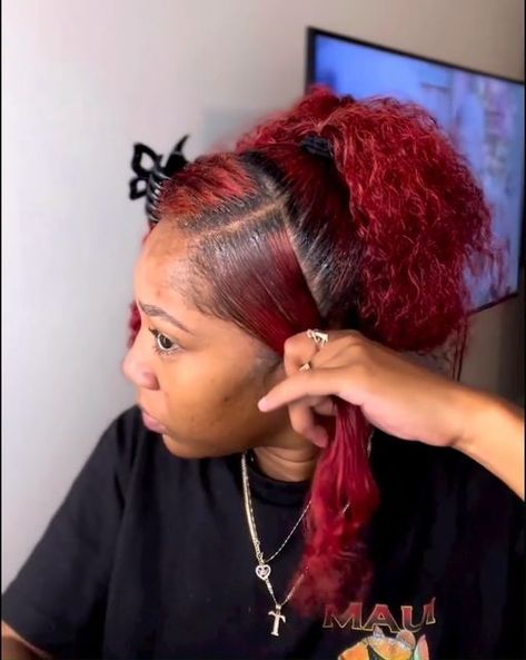 Swoop Half Up Half Down Natural, Half Up Half Down With Swoop Natural Hair, Half Up Half Down Swoop Natural Hair, Swoop On Natural Hair, Swoop Natural Hair, Swoop Half Up Half Down, Half Up Half Down With Swoop, Swoop Hairstyles Natural Hair, Best Hair Dye