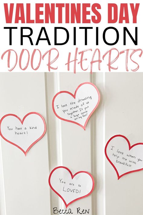 valentines door hearts Family Traditions To Start With Baby, Family Traditions Lesson, Valentines Door, Tradition Quotes, Christian Valentines, Family Bonding Activities, Traditions To Start, Valentine Messages, Christmas Traditions Family