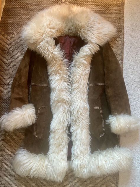 Vintage 60’s 70’s Penny Lane Coat | eBay Cool Winter Jackets For Women, Penny Lane Fur Coat, Penny Lane Coat Aesthetic, Actual 70s Fashion, 70s Coats Women, 70s Winter Fashion For Women, Pennylane Coat Outfit, Fall Decor Vintage, Pennylane Jacket