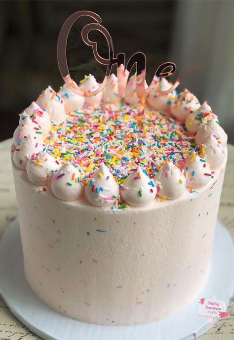 first birthday sprinkle cake, 1st birthday confetti cake, first birthday funfetti cake, sprinkle cake, funfetti cake, confetti cake, simple confetti cake, simple sprinkle cake, first birthday sprinkle cake, colorful birthday cake, sprinkle birthday cake Sprinkle Cake Ideas, Simple 1st Birthday Cake, Classic First Birthday, Sprinkle Birthday Cake, Cake Funfetti, Cake 1st Birthday, Sprinkle Birthday, Cake First Birthday, Colorful Birthday Cake