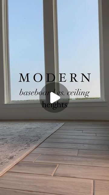 South House on Instagram: "📐 Baseboard sizes vs ceiling heights can be overlooked opportunities for design statements.

📐Narrow baseboards give homage to years past.
📐Chunky baseboards give a bold statement.

📐Transitional baseboard heights listed are a blend of the two aesthetics.

#baseboard #modern #transitionaldesign #vintage #newconstruction #interiordesign #realestate #realestatetips #homeinspiration #homeinspo #fyp #housetohome #cornersofmyhome #homedesign #homerenovation" White Oak Baseboards, Baseboard Sizes, Base Board Ideas Modern, No Baseboard Walls, Baseboard Color Ideas, Trim And Baseboard Ideas, Modern Trim Ideas, Baseboard Modern, Chunky Baseboards