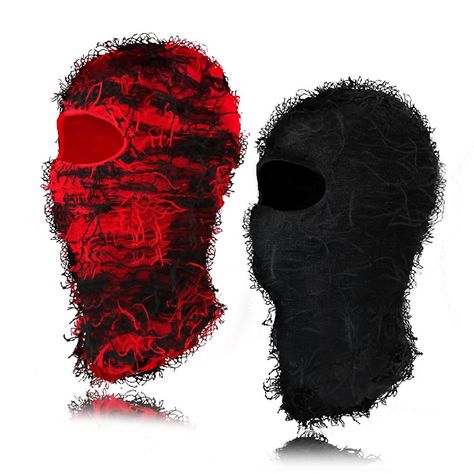 PRICES MAY VARY. Balaclava Ski Mask Pack:This cool ski mask pack includes 2 pieces :black ski mask and red ski mask. Music Festival Must-have: This ski mask design is very distinctive, suitable for concave shape.It is perfect for wearing at shows and makes you stand out from the crowd.Also,you can wear it that take amazing photos Multiple Functions: Whether you're skiing, snowboarding, hiking, or camping, the ski mask beanie will meet caters to both men and women. It is dustproof, windproof, and Red Ski Mask, Ski Mask Design, Ski Mask Beanie, Distressed Balaclava, Black Ski Mask, Balaclava Ski Mask, Festival Must Haves, Mask For Men, Mask Pack