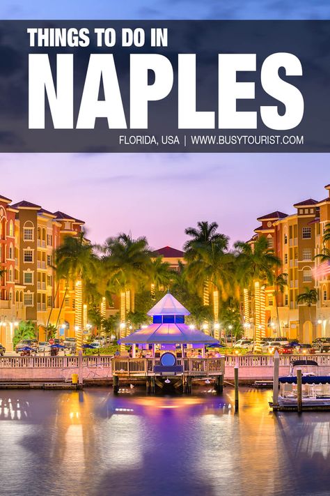 Wondering what to do in Naples, Florida? This travel guide will show you the top attractions, best activities, places to visit & fun things to do in Naples, FL. Start planning your itinerary & bucket list now! #Naples #NaplesFL #NaplesFlorida #florida #floridavacation #floridatravel #floridatrip #usatravel #usaroadtrip #usatrip #travelusa #ustravel #ustraveldestinations #americatravel #travelamerica #vacationusa Florida Outfits Vacation, Things To Do In Naples, Naples Pier, Naples Beach, Florida Outfits, Outfits Vacation, Travel Bucket List Usa, Vacation Usa, Us Travel Destinations