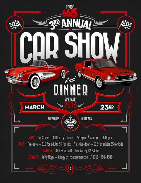 Car Show Flyer, Show Flyer, Lions Den, Poster Template Free, Classic Car Show, Free Flyer Templates, Fundraising Ideas, Event Flyer Templates, Free Cars