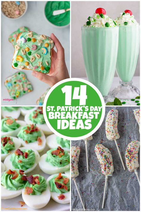 12 St. Patrick's Day Breakfast Ideas Kids will Love! St Patrick's Day Kids Breakfast, Green Foods For St Patricks Day Kids, St Patrick's Day Meals For Kids, St Patrick's Day Brunch Ideas, Green Lunch Ideas Kids St. Patrick's Day, St Patrick Brunch, At Patrick’s Breakfast, St Patrick's Breakfast, St Patricks Day Morning Ideas