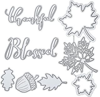 Amazon.com: word die cuts Leaf Stencil, Embossing Stencils, Owl Fabric, Card Making Supplies, Shape Crafts, Paper Art Craft, Seasonal Gifts, Amazon Art, Fall Leaves