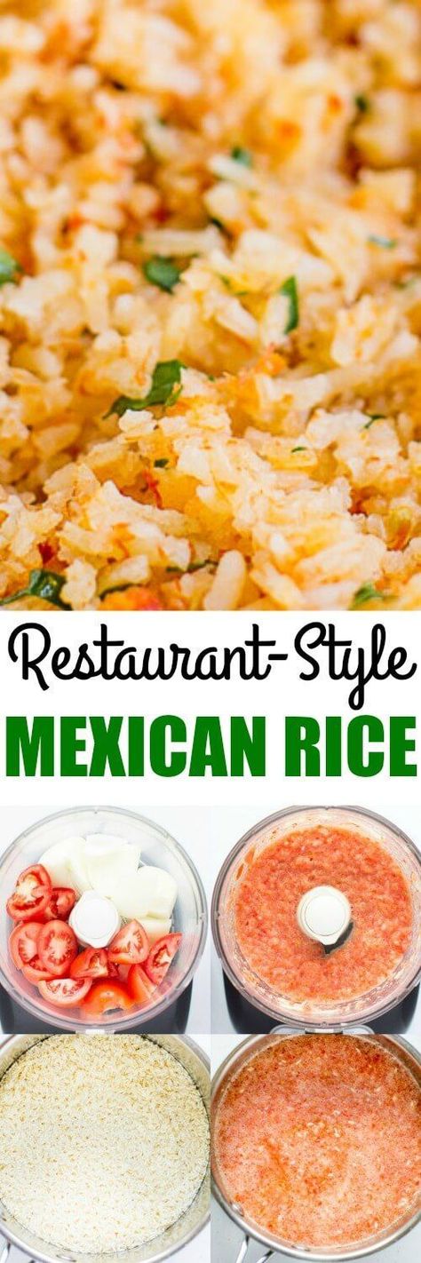 Recreate Restaurant-Style Mexican Rice at home in your oven. This fool-proof method starts with fresh vegetables and ends with fluffy grains every time. Restaurant Style Mexican Rice, Mexican Rice Recipes, Budget Bytes, Rice Dish, Mexican Rice, Think Food, Carne Asada, Side Recipes, Mexican Dishes