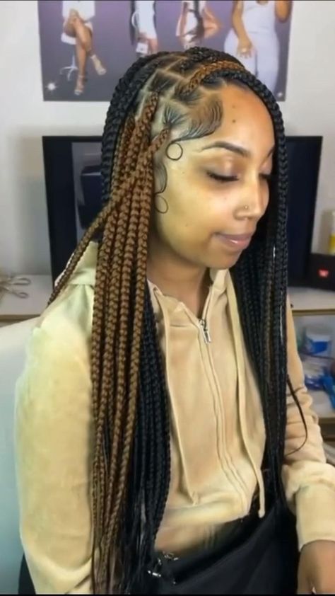 Hairstyles Peekaboo Braids, Knotless Braids With Peekaboo Color, Braids With Peekaboo Color, Knotless Braids With Peekaboo, Hairstyles Peekaboo, Braids With Peekaboo, Peekaboo Braids, Peekaboo Hair Colors, Peekaboo Color