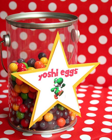 Super Mario Decorations | super mario party ideas candy bar dessert table yoshi eggs | Flickr ... Super Mario Bros Crafts, Super Mario Bros Party Ideas Diy, Super Mario Snacks, Mario Party Snacks, Super Mario Decorations Diy, Super Mario Birthday Party Food, Mario Birthday Party Favors, Super Mario Party Food, Super Mario Diy